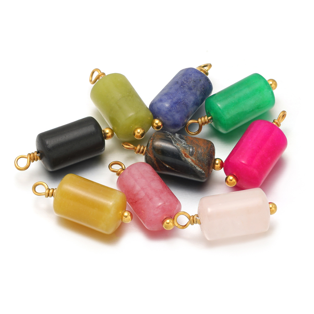 10pcs Stainless Steel Natural  - Jewelry Making Stones recension och pris