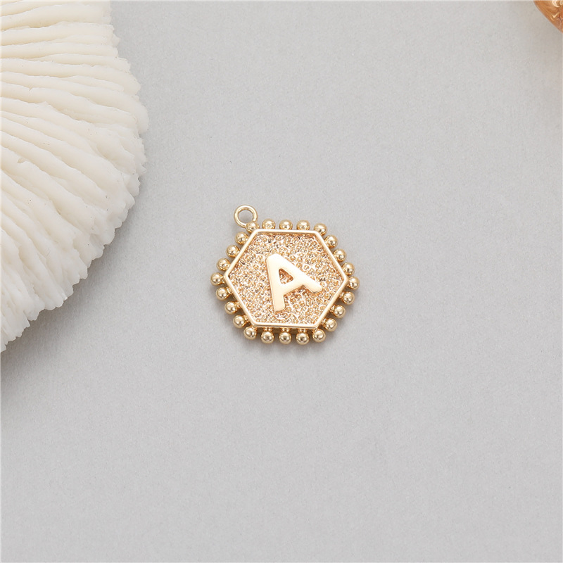 5Pcs Rivet Hexagonal 26 Alphab - Jewelry Making Rivets recension och pris