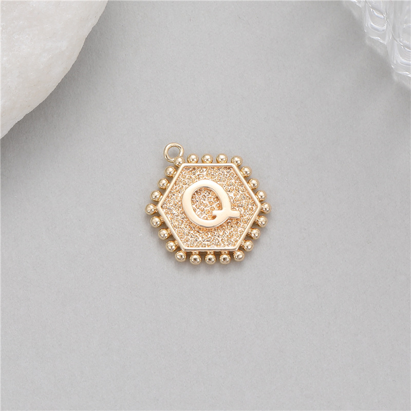 5Pcs Rivet Hexagonal 26 Alphab - Jewelry Making Rivets recension och pris
