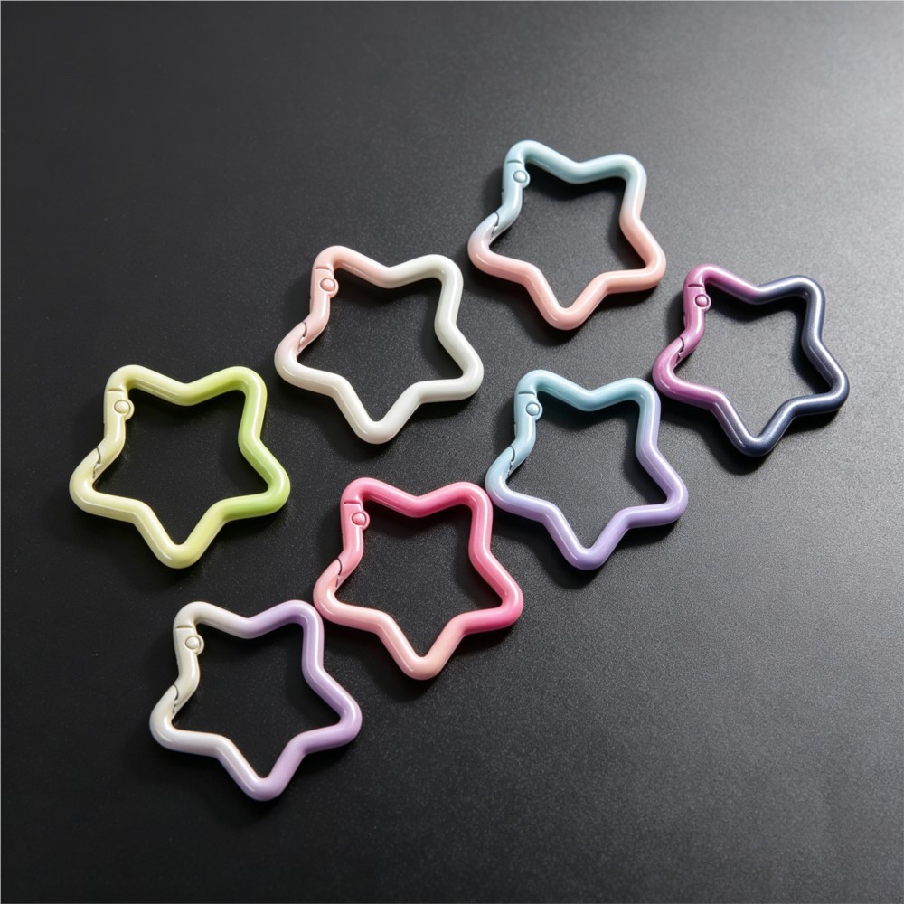 5PCS Gradient Star Shape Sprin - Jewelry Making Rings recension och pris
